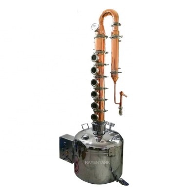 Domestic tower spirit  alcohol distillation equipment