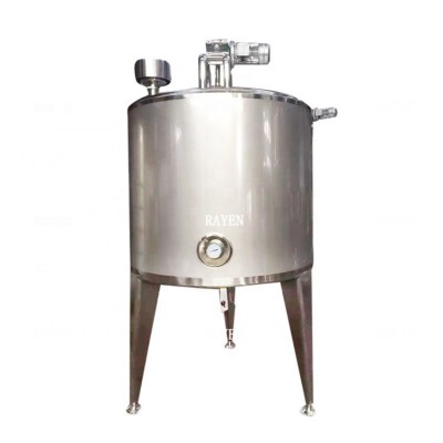 stainless steel steam jacket tank heated and cooling double jacketed tank