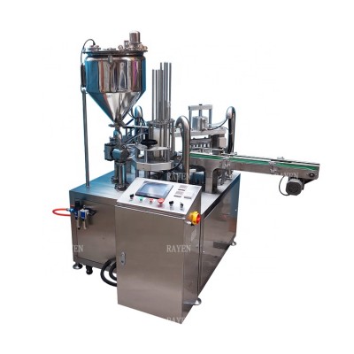 Automatic Control Ce Rotary Type Ice Cream Cup Filling Sealing Machine