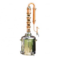 China Manufacture Stainless Steel Glass Copper Reflux Distillation Column